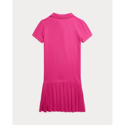 폴로 랄프로렌 Pleated Stretch Mesh Polo Dress