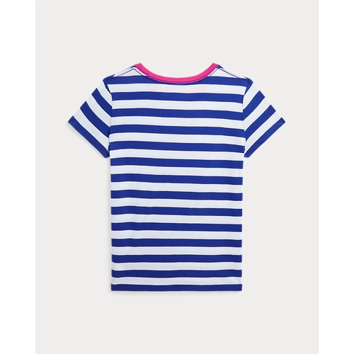 폴로 랄프로렌 Striped Polo Bear Cotton Jersey Tee