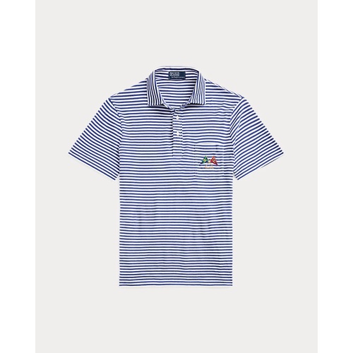 폴로 랄프로렌 Classic Fit Striped Lisle Polo Shirt