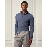 Cashmere Birdseye Quarter-Zip Sweater