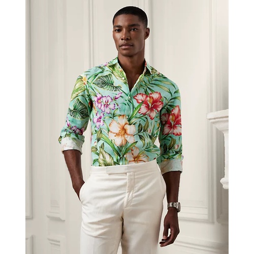 폴로 랄프로렌 Botanical-Print Linen Shirt