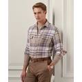 Plaid Linen Twill Shirt