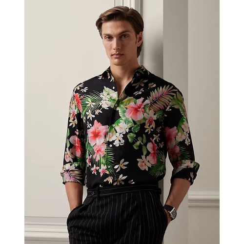 폴로 랄프로렌 Botanical-Print Silk Twill Shirt