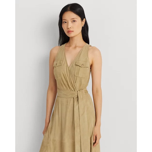 폴로 랄프로렌 Belted Suede Sleeveless Dress