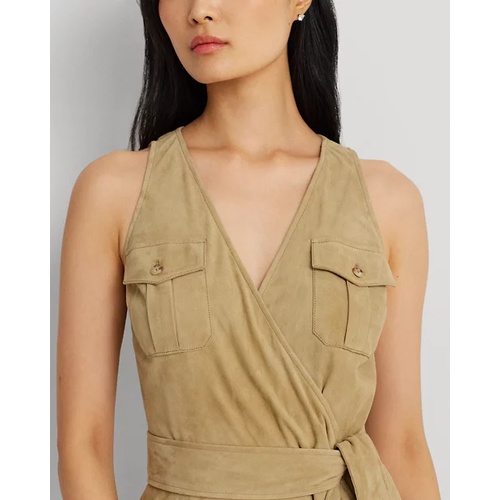 폴로 랄프로렌 Belted Suede Sleeveless Dress