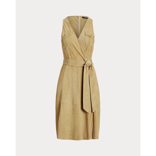 폴로 랄프로렌 Belted Suede Sleeveless Dress