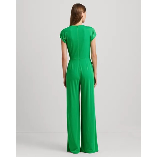 폴로 랄프로렌 Tie-Front Jersey Wide-Leg Jumpsuit