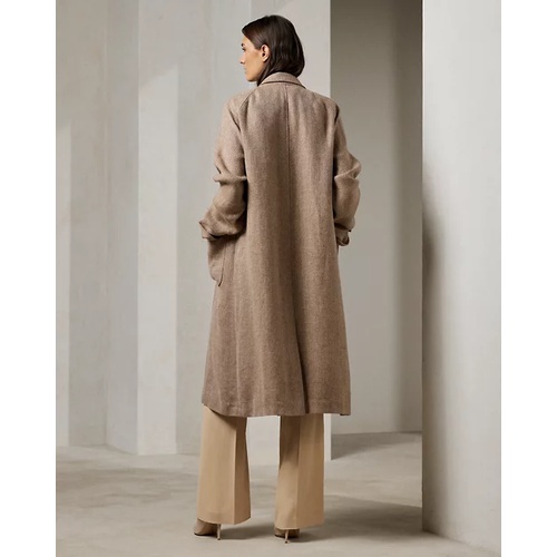 폴로 랄프로렌 Lucian Textured Linen Herringbone Coat