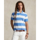 Custom Slim Fit Striped Mesh Polo Shirt