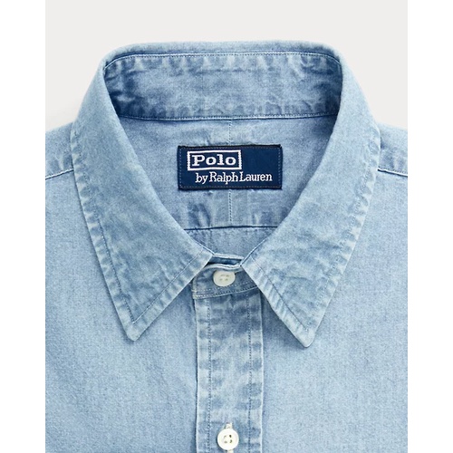 폴로 랄프로렌 Custom Fit Indigo Chambray Shirt