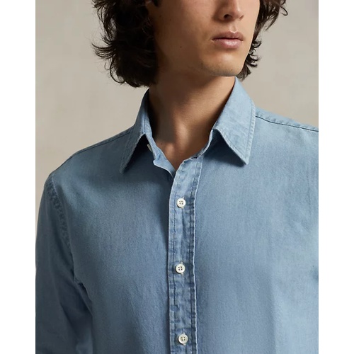 폴로 랄프로렌 Custom Fit Indigo Chambray Shirt