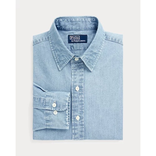 폴로 랄프로렌 Custom Fit Indigo Chambray Shirt