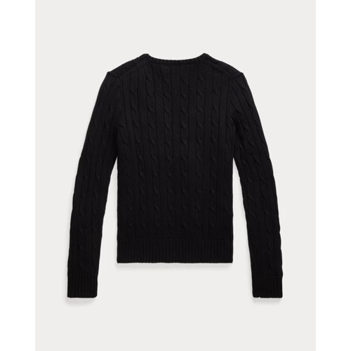 폴로 랄프로렌 Cable-Knit Cotton V-Neck Sweater