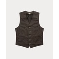 Striped Jaspe Twill Vest