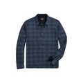 Plaid-Print Jersey Popover Workshirt