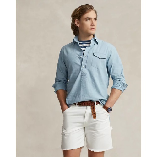 폴로 랄프로렌 Classic Fit Chambray Popover Shirt