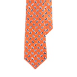 Pine-Print Linen Tie