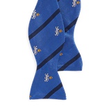 Striped Silk Club Bow Tie