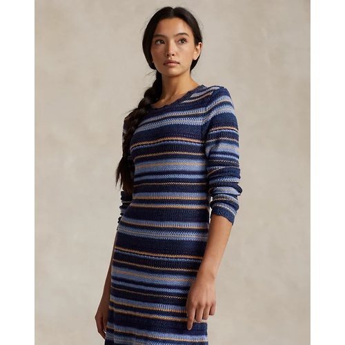 폴로 랄프로렌 Knit Striped Sweater Dress