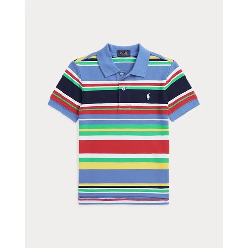폴로 랄프로렌 Striped Cotton Mesh Polo Shirt