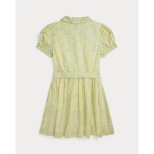 폴로 랄프로렌 Belted Floral Cotton Batiste Dress