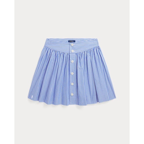 폴로 랄프로렌 Striped Cotton Poplin Skirt