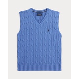 Cable-Knit Cotton Sweater Vest