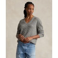 Relaxed Fit Cable Cashmere Sweater