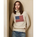 Flag Cashmere Turtleneck Sweater