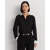 Classic Fit Two-Tone Georgette Shirt