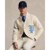 Cotton-Linen Letterman Cardigan