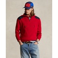 Cotton Quarter-Zip Hybrid Sweater