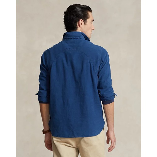 폴로 랄프로렌 Classic Fit Indigo Popover Workshirt