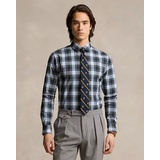 Custom Fit Plaid Poplin Shirt