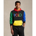 Logo Color-Blocked Double-Knit Hoodie