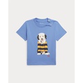 Dog-Print Cotton Jersey Tee