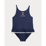 Polo Bear Ruffled One-Piece Swimsuit