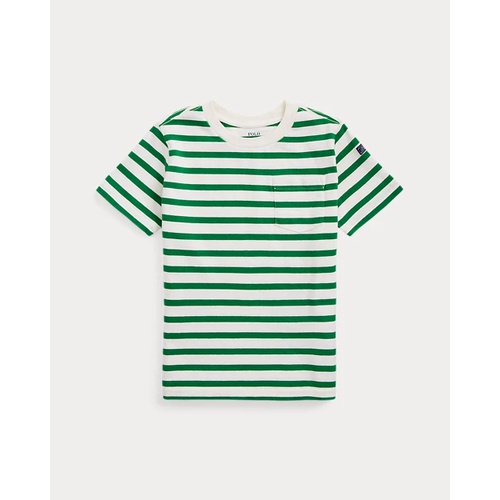 폴로 랄프로렌 Striped Cotton Jersey Pocket Tee