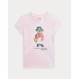 Polo Bear Tie-Dye Cotton Jersey Tee