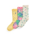 Argyle Crew Sock 3-Pack