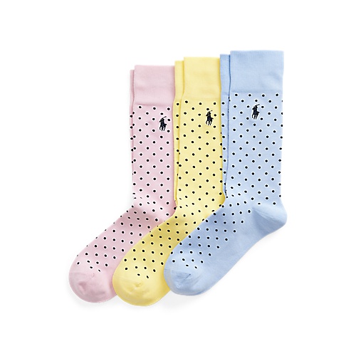 폴로 랄프로렌 Polka-Dot Trouser Sock 3-Pack