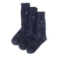 Ribbed Cotton-Blend Trouser Sock 3-Pack