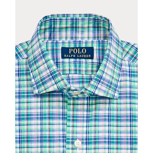 폴로 랄프로렌 Custom Fit Plaid Poplin Shirt