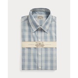 Slim Fit Geo-Plaid Woven Shirt