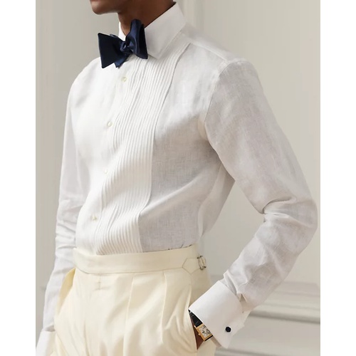 폴로 랄프로렌 Linen French Cuff Tuxedo Shirt