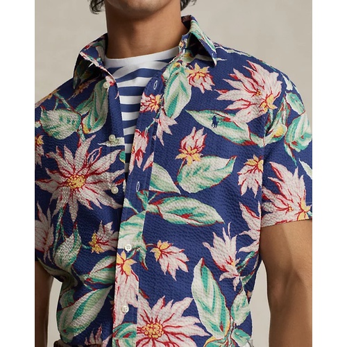 폴로 랄프로렌 Classic Fit Floral Seersucker Shirt