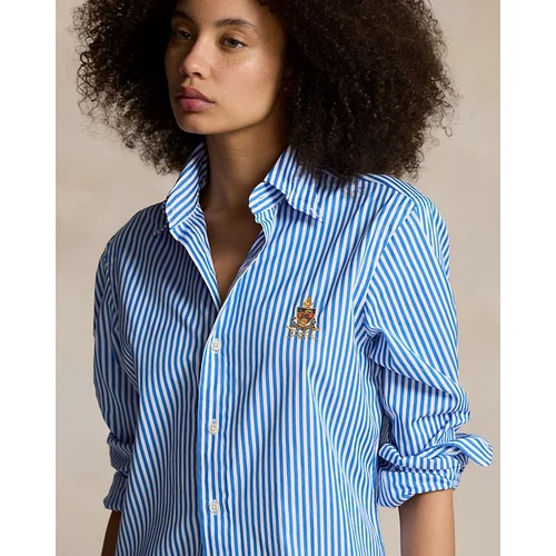 폴로 랄프로렌 Custom Fit Crest Striped Poplin Shirt