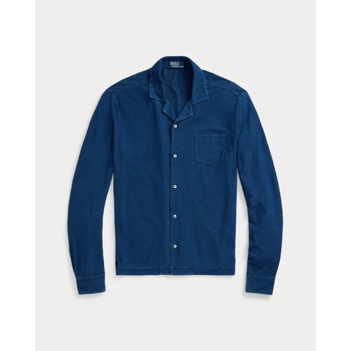 폴로 랄프로렌 Indigo-Dyed Mesh Camp Shirt