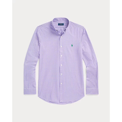 폴로 랄프로렌 Slim Fit Gingham Stretch Poplin Shirt - All Fits