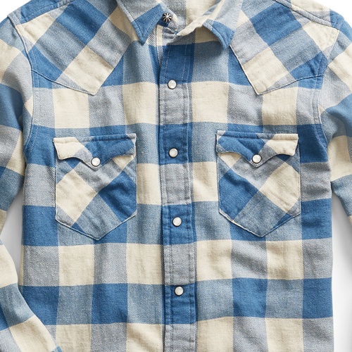 폴로 랄프로렌 Slim Fit Plaid Twill Western Shirt